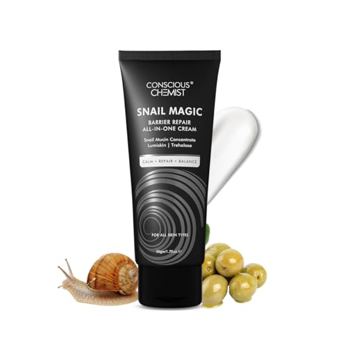 Conscious Chemist Snail Magic Skin Barrier Repair All In One Cream Daily Repair Gel Cream with Korean Snail Mucin Extract 50g 17floz - Image 1