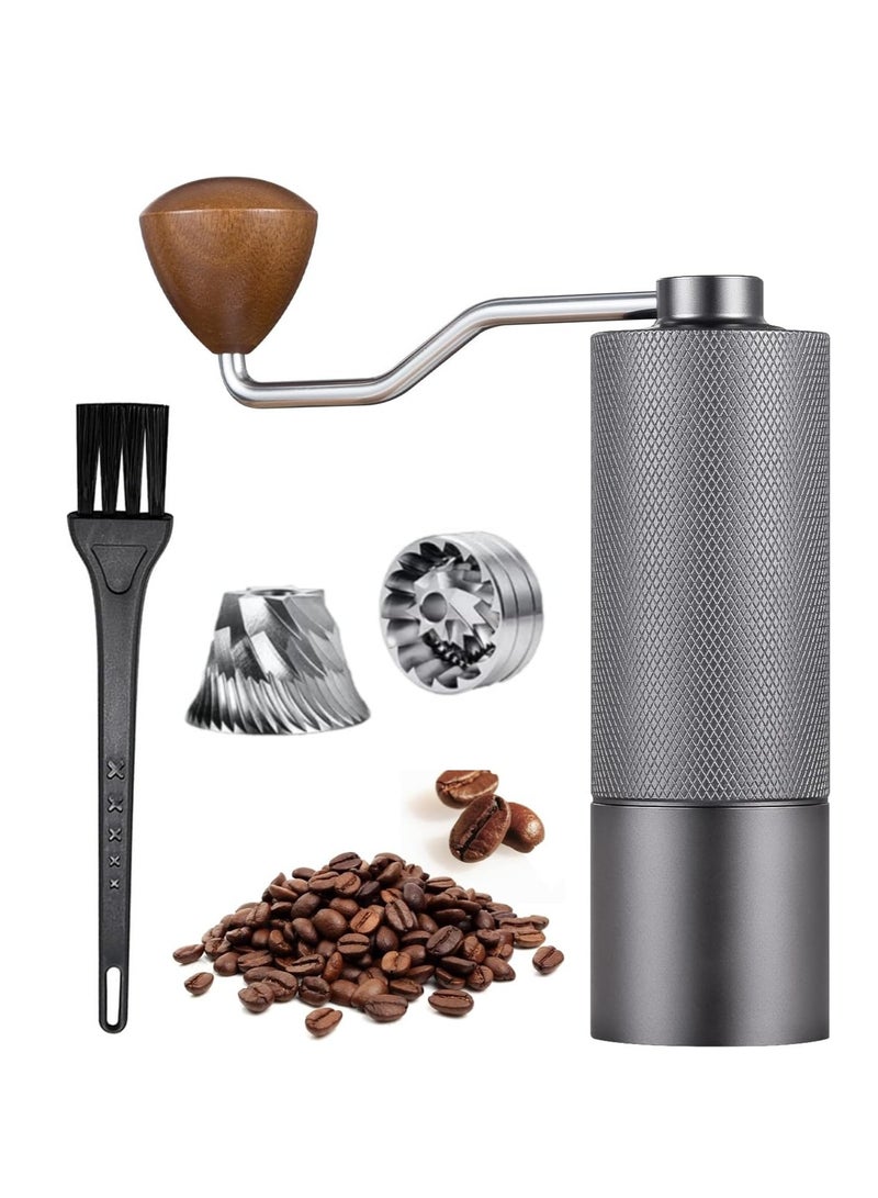 Manual Coffee Grinder,Hand Coffee Grinder with 7 Stainless Steel Conical Burr for Drip Coffee, Capacity 25g ,French Press,Pour Over,Turkish Brew,especially for Espresso Commercial Coffee Maker - Image 1