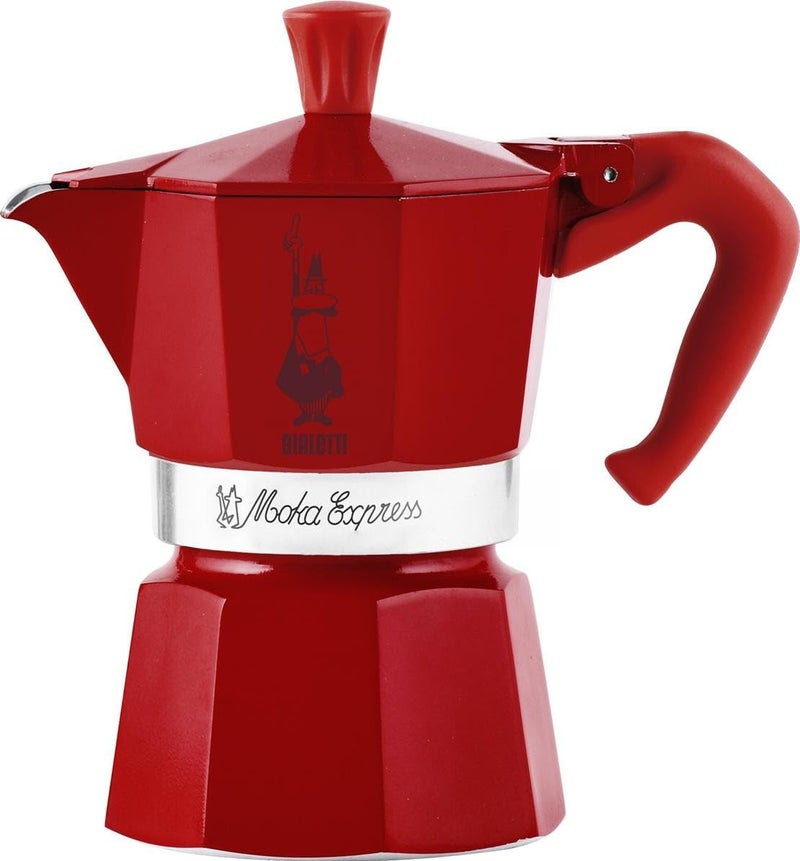Bialetti Winter Wonderland Italian Coffee Maker Red Silver Aluminium 3 Cups - Brand: Bialetti - EAN: 8006363074520 - Image 2