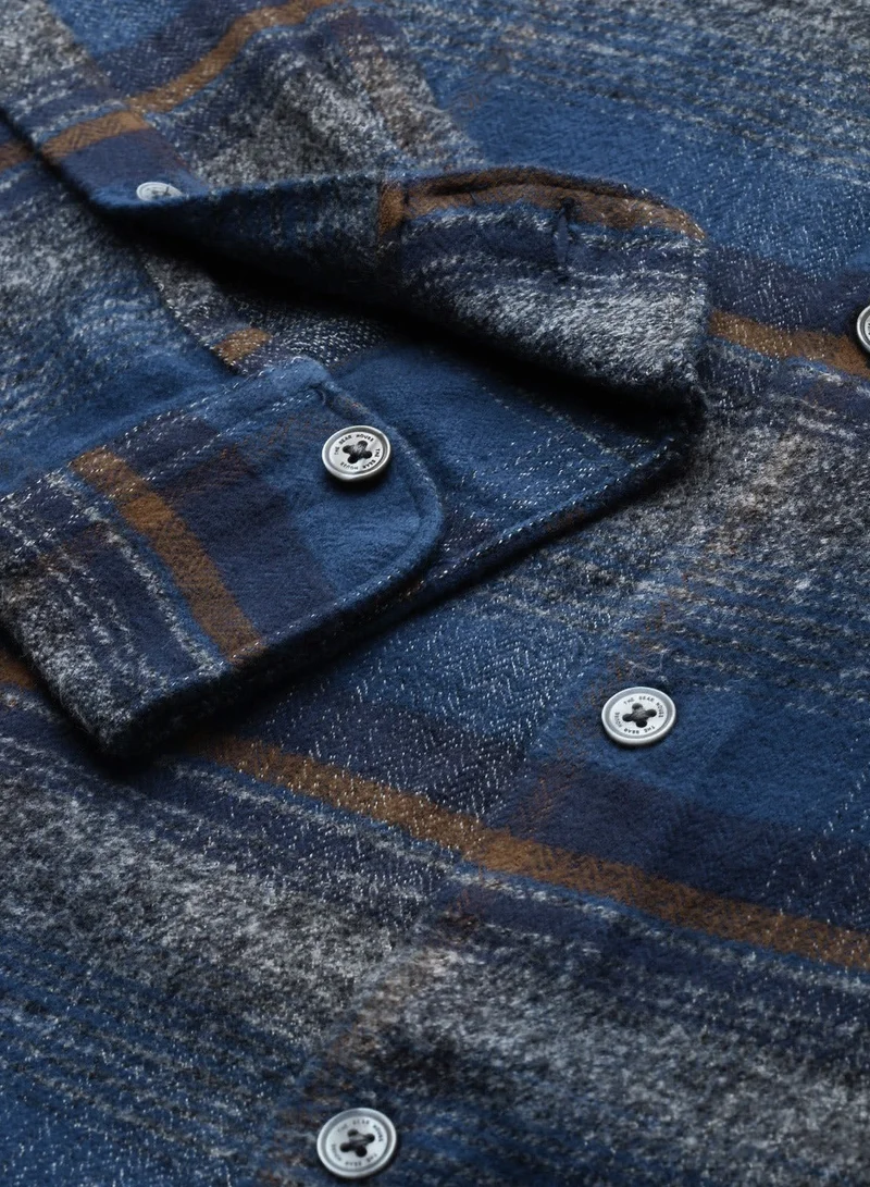 THE BEAR HOUSE Men's Cotton Shirt | Casual & Formal Long Sleeve Slim Fit | Classic Button-Down, Office & Everyday Wear, Comfortable & Breathable Fabric