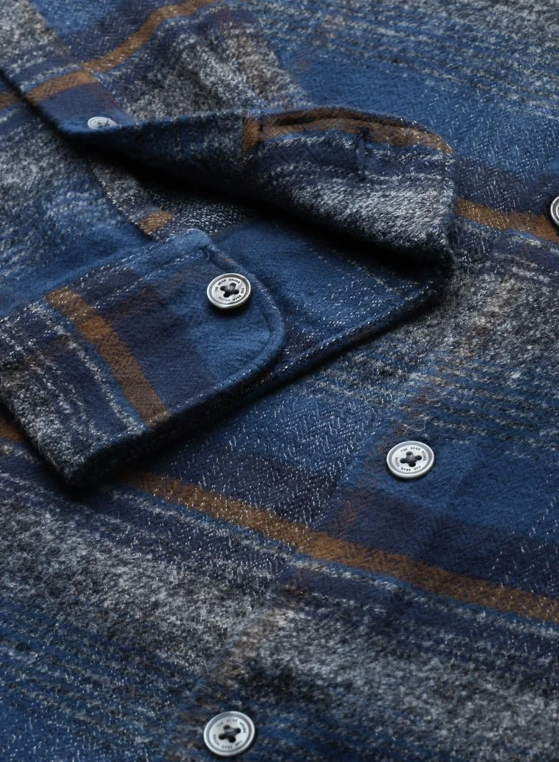 The Bear House  Men's Cotton Shirt | Casual & Formal Long Sleeve Slim Fit | Classic Button-Down, Office & Everyday Wear, Comfortable & Breathable Fabric for Men | Best Price UAE