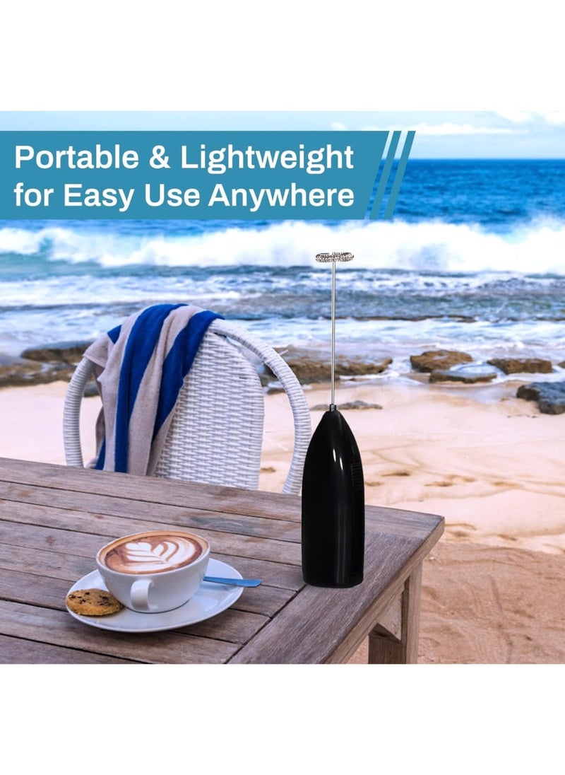 CleanWave - The Pure Effect Milk Frother Handheld - Battery Operated Electric Whisk for Coffee, Latte, Cappuccino, Matcha & More – Mini Mixer & Foamer for Barista-Style Drinks at Home  - Image 5