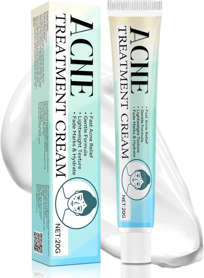 HORSEFISH TOOL Acne Treatment for Face, Acne Cream, Pimple Cream Suitable for All Skin, Blemish Care Cream for Face and Body, Gentle Daily Skin Care for Oily & Blemish-Prone Skin, Helps Improve Skin Appearance - Image 1