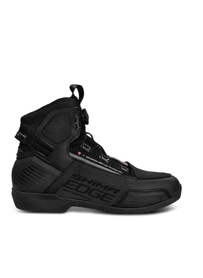 SHIMA EDGE WP Motorbike Boots for Men Waterproof Leather Shoes Summer Leather ATOP Motorcycle Short Ankle Protector Urban Bike Casual Classic Riding Motor Boot (Mens, Waterproof, Black, 47) - Image 5