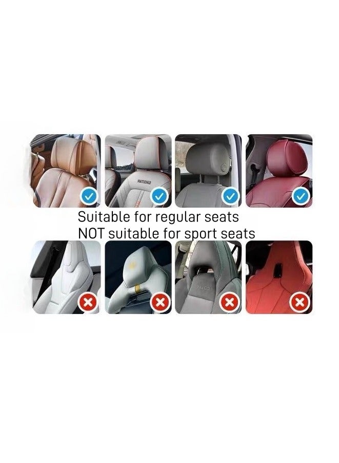 4-Piece Car Seat Back Hook Hanger Set ,Car Headrest Hooks, Leather Car Seat Organizer Hook,Organizer Holders for Purse Clothes Hat bag,44LBS Stainless Steel Car Hook-Red - Image 4
