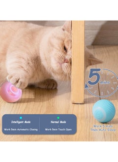 RTYY Interactive Cat Ball Toy, Intelligent Cat Toys with LED Lights, Automatic Moving Rolling Ball for Indoor Cats, Cat Automatic Toy  - Image 3