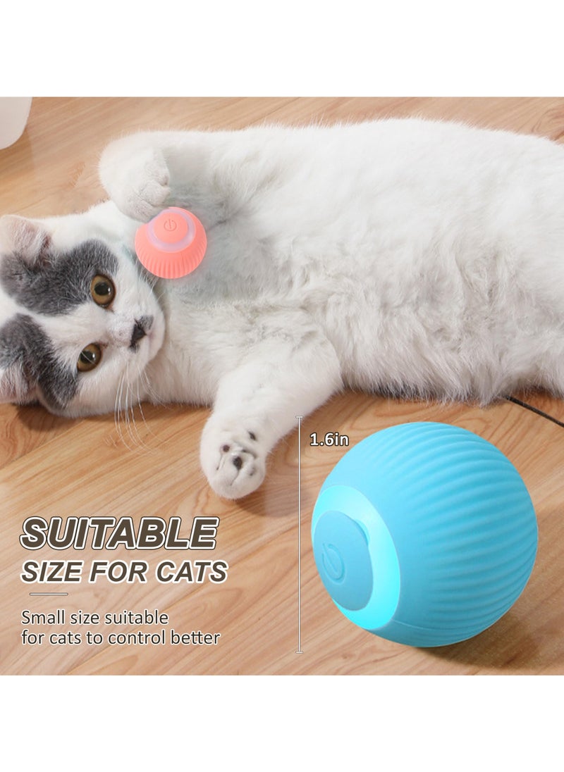 RTYY - Interactive Cat Ball Toy, Intelligent Cat Toys with LED Lights, Automatic Moving Rolling Ball for Indoor Cats, Cat Automatic Toy - Image 1