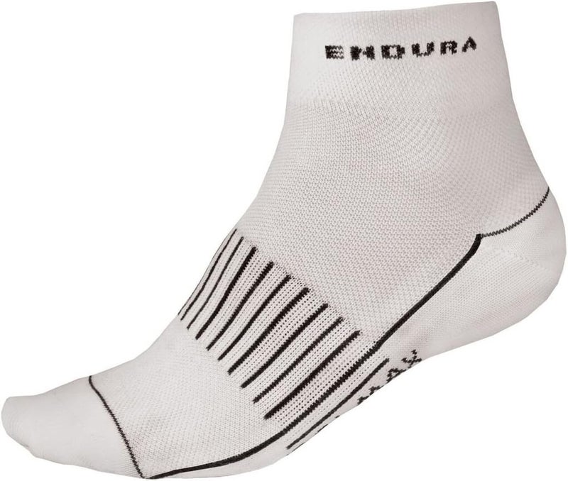 Endura Coolmax Race LL Sock Triple Pack - Small/Medium - White