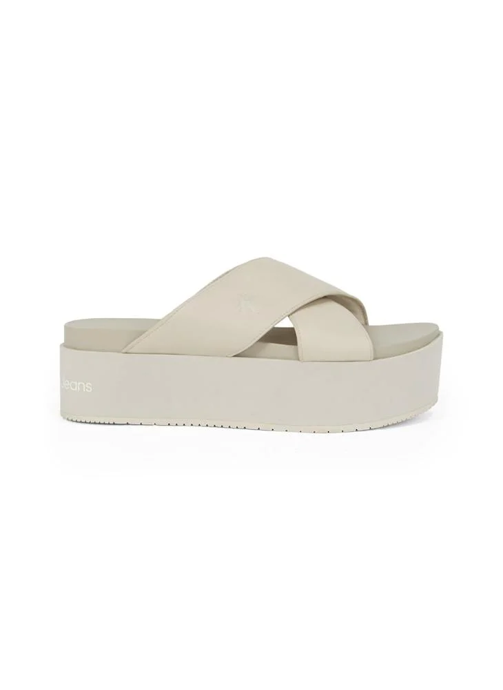 Calvin Klein Jeans Causal Mid Heel Wedge Sandals