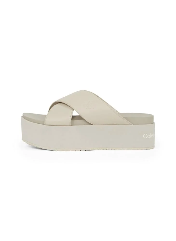 Calvin Klein Jeans Causal Mid Heel Wedge Sandals