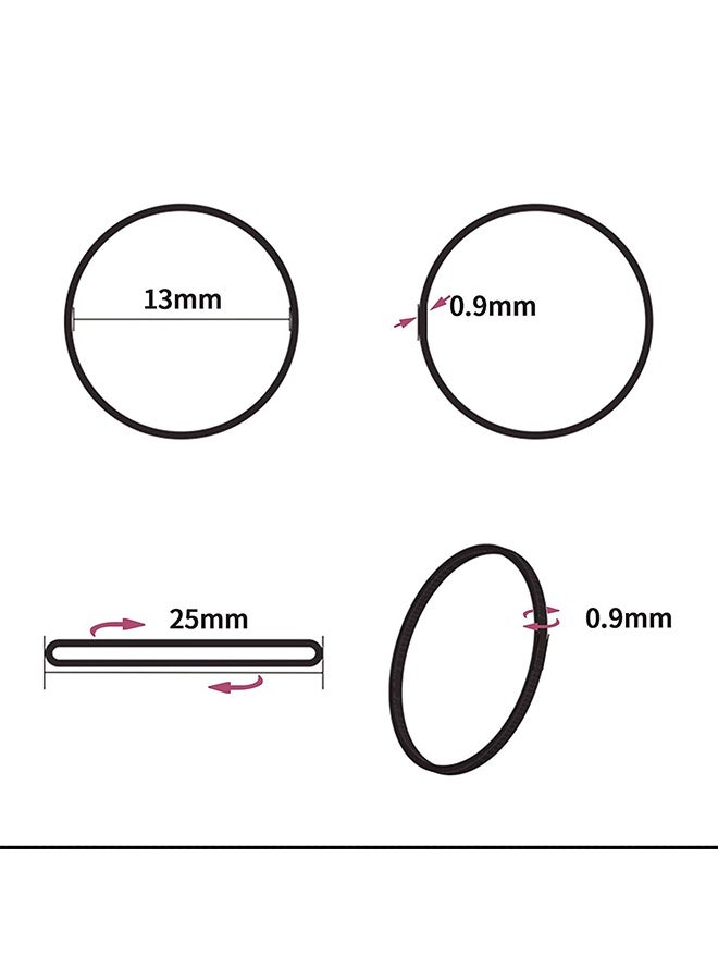 HY Rubber Band Hair Band Children Hair Tie Twist Braid Leather Band High Elasticity Durable Anti-Aging Holster Mini Rubber Bands Soft Elastic Bands for Kid Hair Braids Hair - Image 2