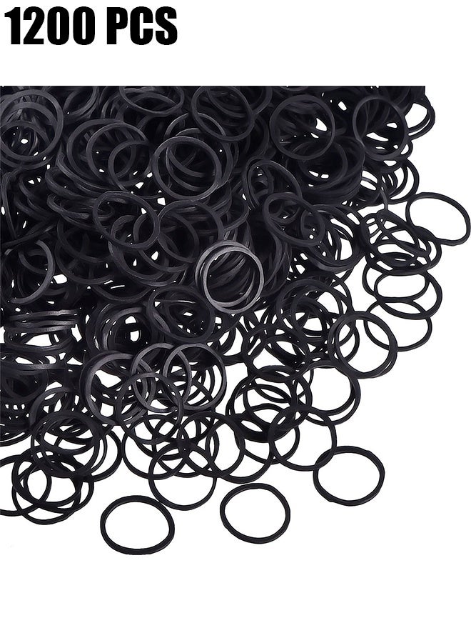 HY Rubber Band Hair Band Children Hair Tie Twist Braid Leather Band High Elasticity Durable Anti-Aging Holster Mini Rubber Bands Soft Elastic Bands for Kid Hair Braids Hair - Image 1