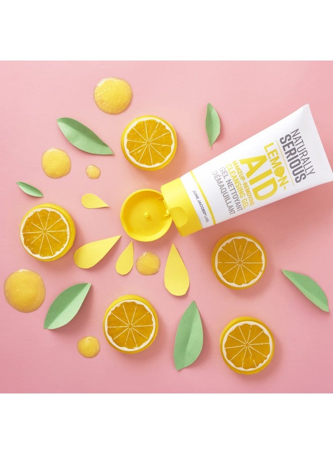 ناتشورالي سيريس جل منظف لإزالة المكياج من ليمونيد، منظف جل لإزالة المكياج بفيتامين C، منظف جل للبشرة الدهنية، نباتي للعناية بالبشرة، عناية بالبشرة خالية من القسوة - Image 3