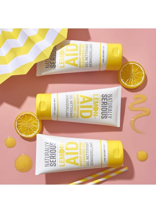 ناتشورالي سيريس جل منظف لإزالة المكياج من ليمونيد، منظف جل لإزالة المكياج بفيتامين C، منظف جل للبشرة الدهنية، نباتي للعناية بالبشرة، عناية بالبشرة خالية من القسوة - Image 2