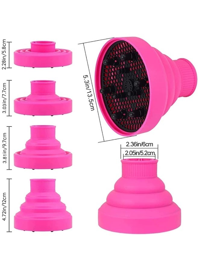 Diffuser Series Universal Silicone Diffuser Universal Silicone Diffuser Foldable Silicone Diffuser Hair Dryer Travel Diffuser Silicone Hair Dryer With 1.6-1.8 Inch Nozzle  - Image 2