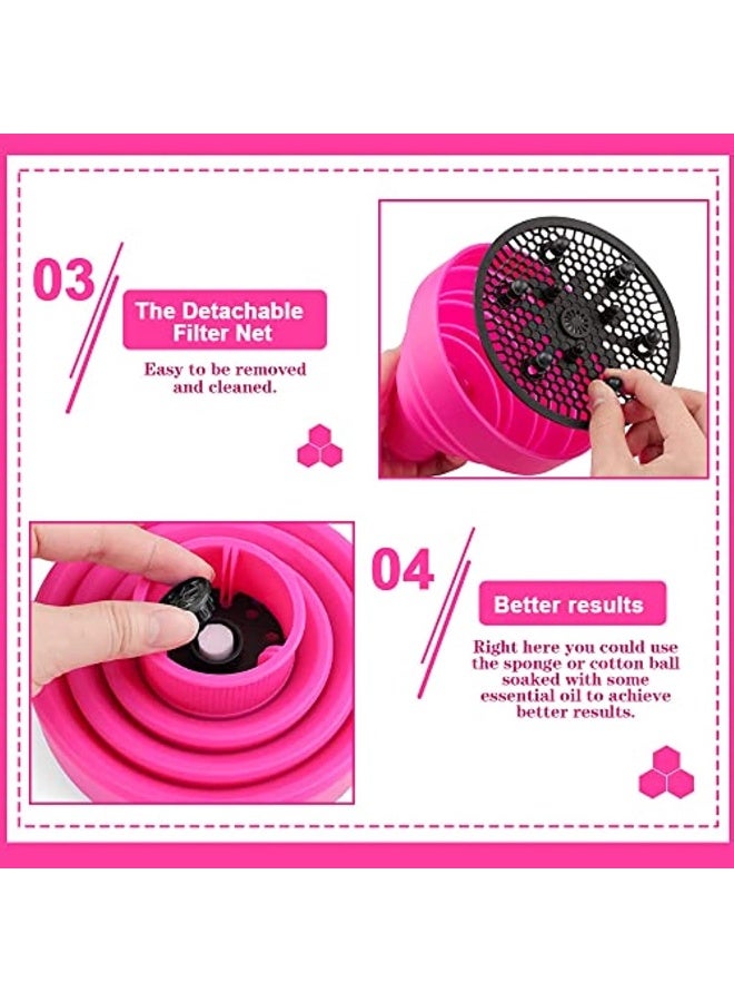 Diffuser Series Universal Silicone Diffuser Universal Silicone Diffuser Foldable Silicone Diffuser Hair Dryer Travel Diffuser Silicone Hair Dryer With 1.6-1.8 Inch Nozzle  - Image 4