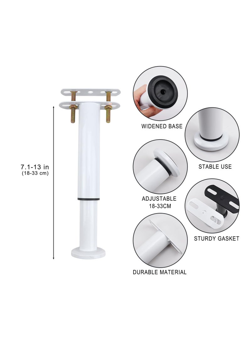 Excefore Bed Support Legs, 4 Pcs Adjustiable Height Couch Legs Cabinet Legs, Heavy Duty Bed Center Brackets Middle Reinforce Circular Bottom Slat Support Leg, for Cabinet Sofa Bed Frame Replacement Parts  - Image 2