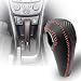 LANZMYAN Gear Shift Knob Cover Compatible with ChevroletChevy Automatic Auto Car Premium Leather with Carbon Fiber for Trax 20152021 for Sonic 20122022Internal AccessoriesRed Thread - Image 2