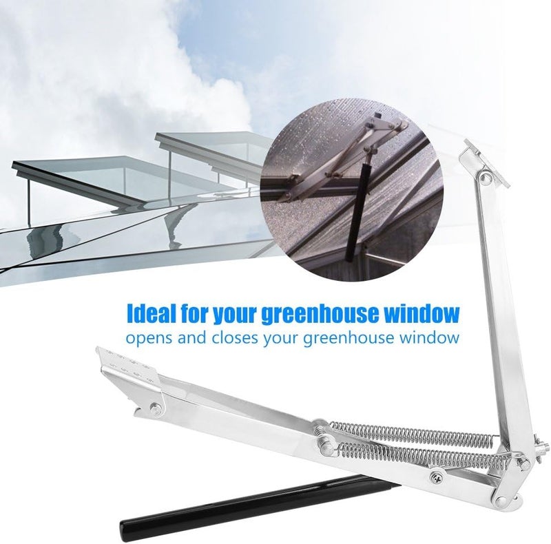 Haofy Greenhouse Auto Vent Opener Stainless Steel Automatic Window Opener Kit with Temperature Sensor, Heat Sensitive Opener Replacement for Roof Ventilation, Universal Gardening Vent Tool (Dual Spring) - Image 2