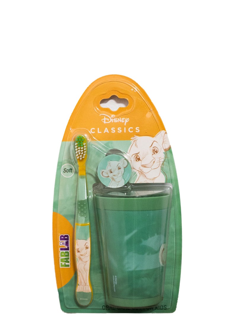 فاب لاب فرشاة أسنان FABLAB سيمبا مع كوب - Image 1