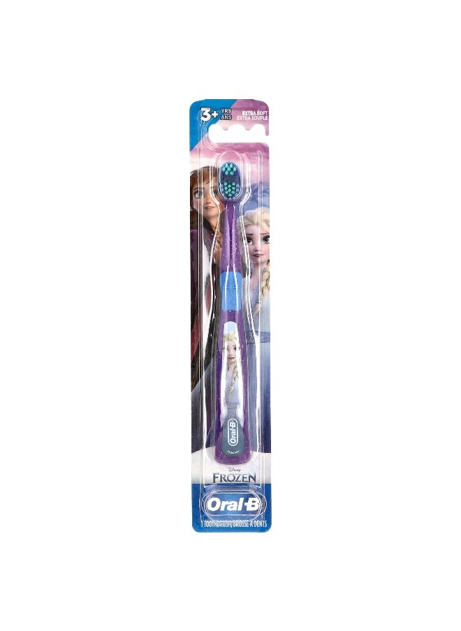 Oral-B Oral-B, Toothbrush, Extra Soft, 3+ Yrs, Disney Frozen, 1 Toothbrush  - Image 1