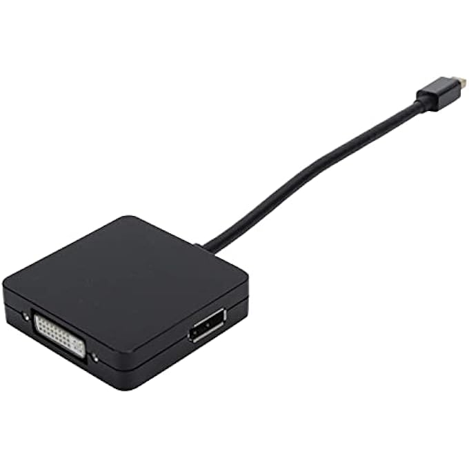 rayihni DISPLAYPORT VIDEO ADAPTER, 3 IN 1 DISPLAYPORT TO HDMI ADAPTER 1080P HD FOR COMPUTER FOR TV FOR PROJECTOR(BLACK) - Image 3