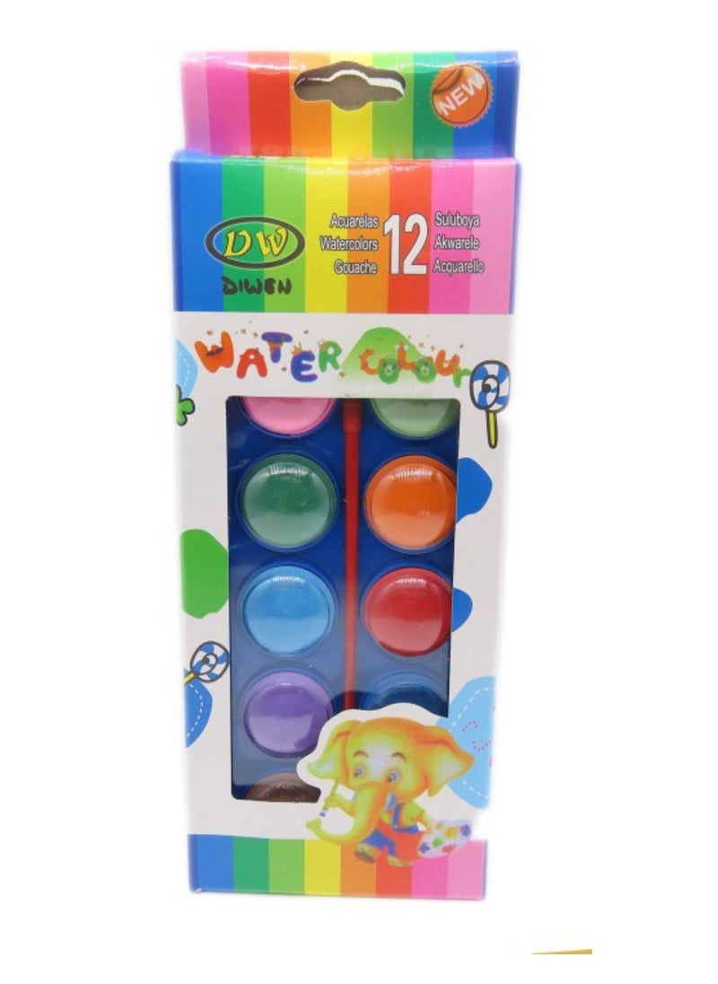 DW Watercolors Acuarelas Gouache (Pack of 12 Colors)  - Image 1