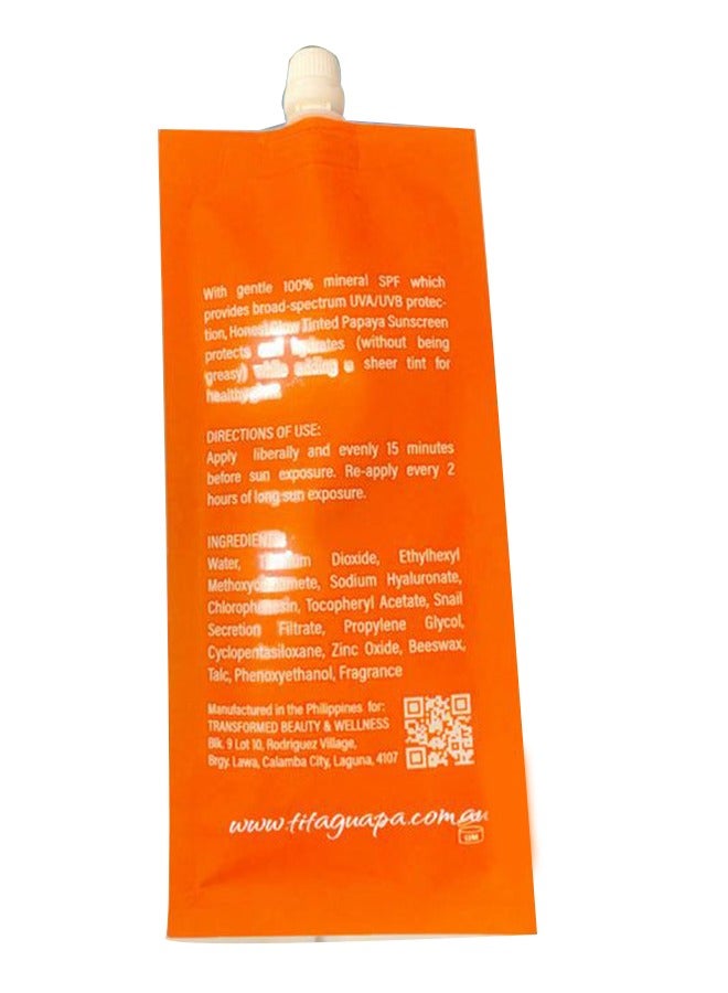 Transformed Skin Honest Glow Tinted Papaya Sunscreen SPF 50 PA+++, 50g - Image 2