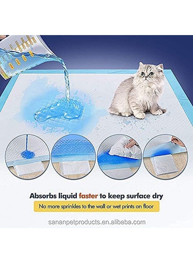 وسادات التبول للكلاب | وسادات تدريب الجراء عالية الامتصاص | (الطول 90 سم × العرض 60 سم) (10 قطع) | وسادات التبول للكلاب المكونة من 5 طبقات، تمتص ما يصل إلى 5 أكواب من السوائل - Image 3