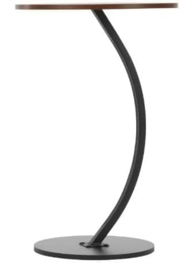 طاولة جانبية بزاوية، طاولة قهوة للأريكة، طاولة ليلية، طاولة وجبات خفيفة جانبية للأريكة، طاولة نهاية سرير، طاولة مصباح لغرفة المعيشة وغرفة النوم (بيضاء بالكامل) - Image 3