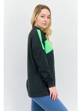 Nike Women Sportswear Fit Long Sleeve Outdoor Sweatshirt, Grey Combo  - Image 2