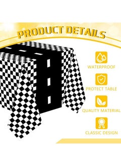 Irenare Car Birthday Decorations Racing Party Supplies Road Tablecloth Racetrack Tablecloth Racetrack Table Runner Tablecovers For Kids Racing Car Theme Birthday Party 54 X 108 Inch (Classic Style 2 Sheets)  - Image 4