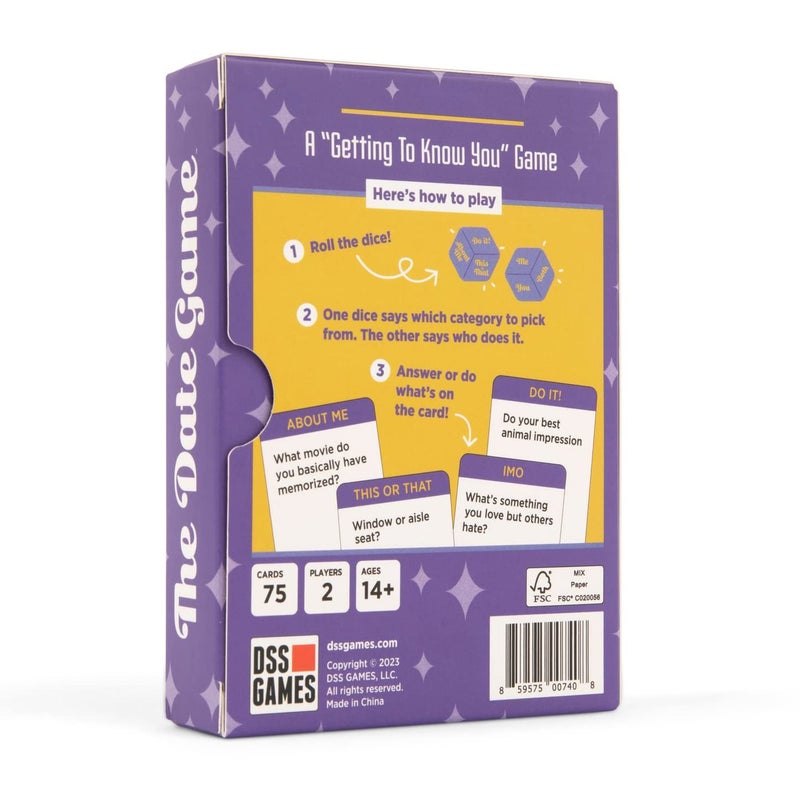DSS Games The Date Game That's Actually Fun [A Couples Game to Play with Your Crush] Ask Fun and Flirty Questions for Date Night - Image 5