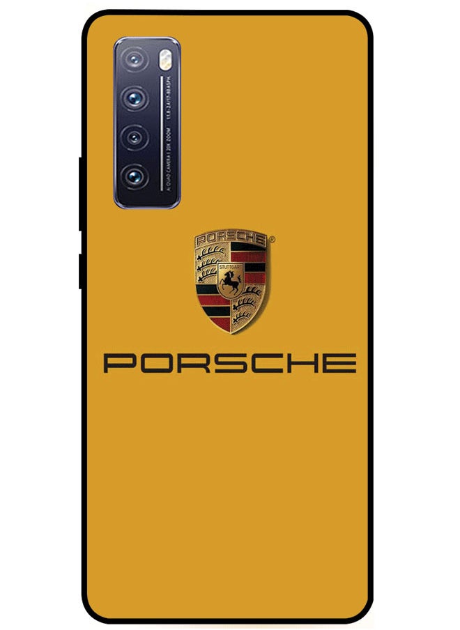 EYE CATCH Protective Case Cover For Huawei Nova 7 Premium Series Protective Case Cover For Huawei Nova 7 Porsche Logo  - Image 1