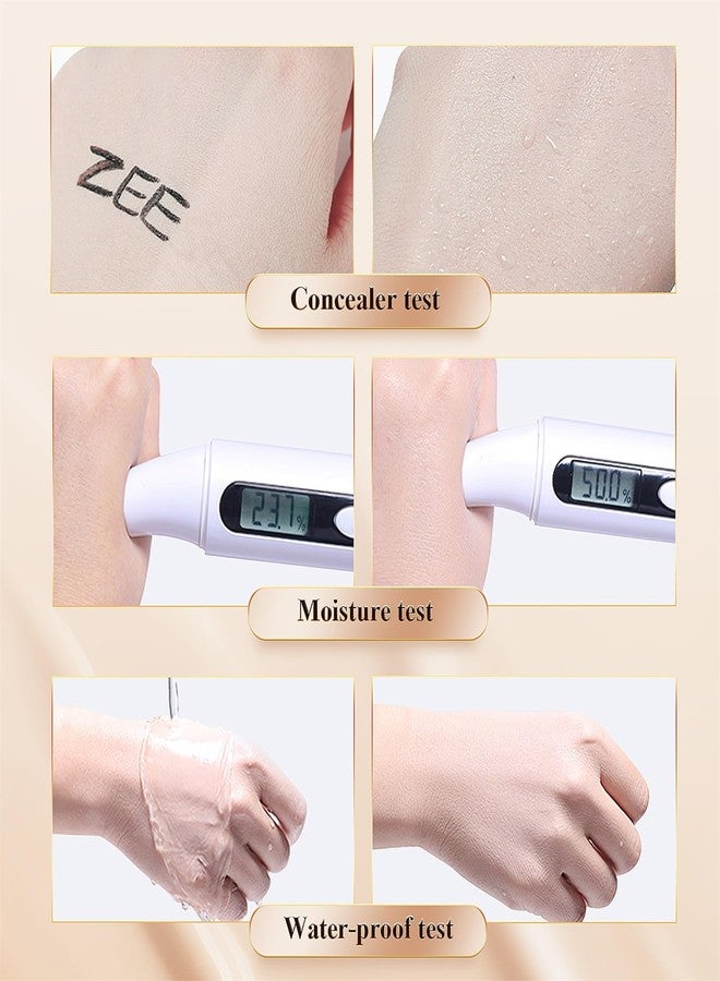 OETUIOW Mushroom Head Air Cushion CC Cream - BB Cream Face Makeup Foundation for Mature Skin Moisturizing Concealer Brighten Long-Lasting, Even Skin Tone for All Skin Types (Buff Beige) - Image 5