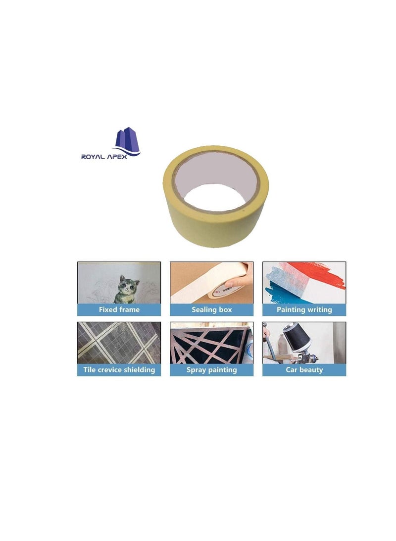Generic Automotive Self Adhesive Masking Tape for Painting, Labelling, Packing, Craft, Art, Home, Office, School Etc… (1 Inch - Pack of 2)  - Image 2
