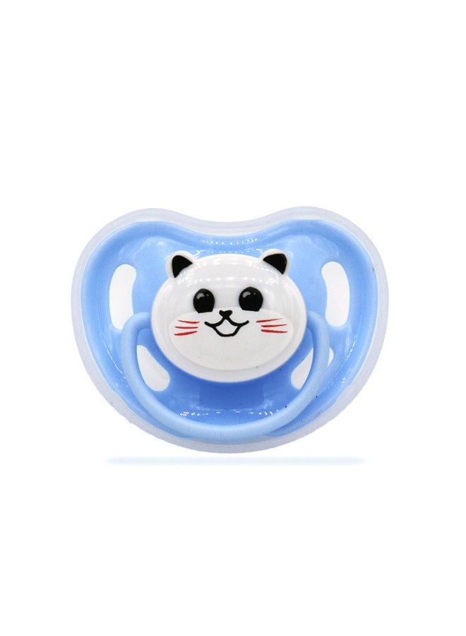 Baby Food Grade Liquid Silicone Pacifier Baby Wide Caliber Flat Nipple Super Soft Simulation Breast Milk Bite