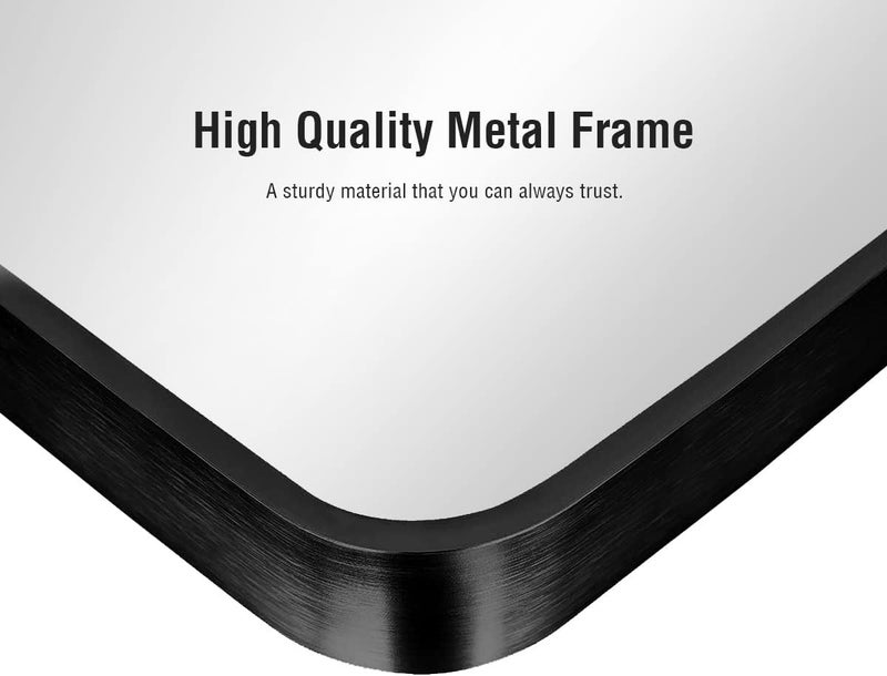 ITSRG Floor Mirror, Full Length Mirror with Stand, Arched Wall Mirror Full Length, Black Floor Mirror Freestanding, Wall Mounted for Bedroom, Black - Image 4