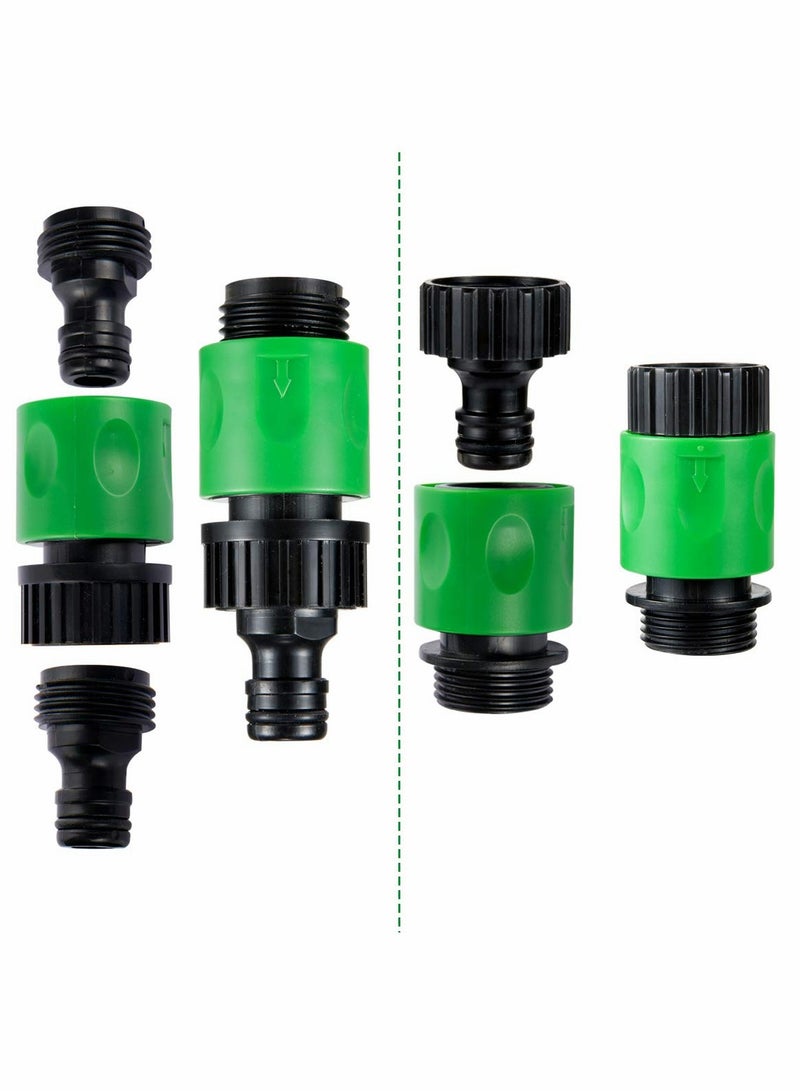 Cobest Hose Quick Connectors, Garden Plastic Water Connect Male and Female US Thread Fitting Kit for Hose, Sprinkler Nozzle - Image 2
