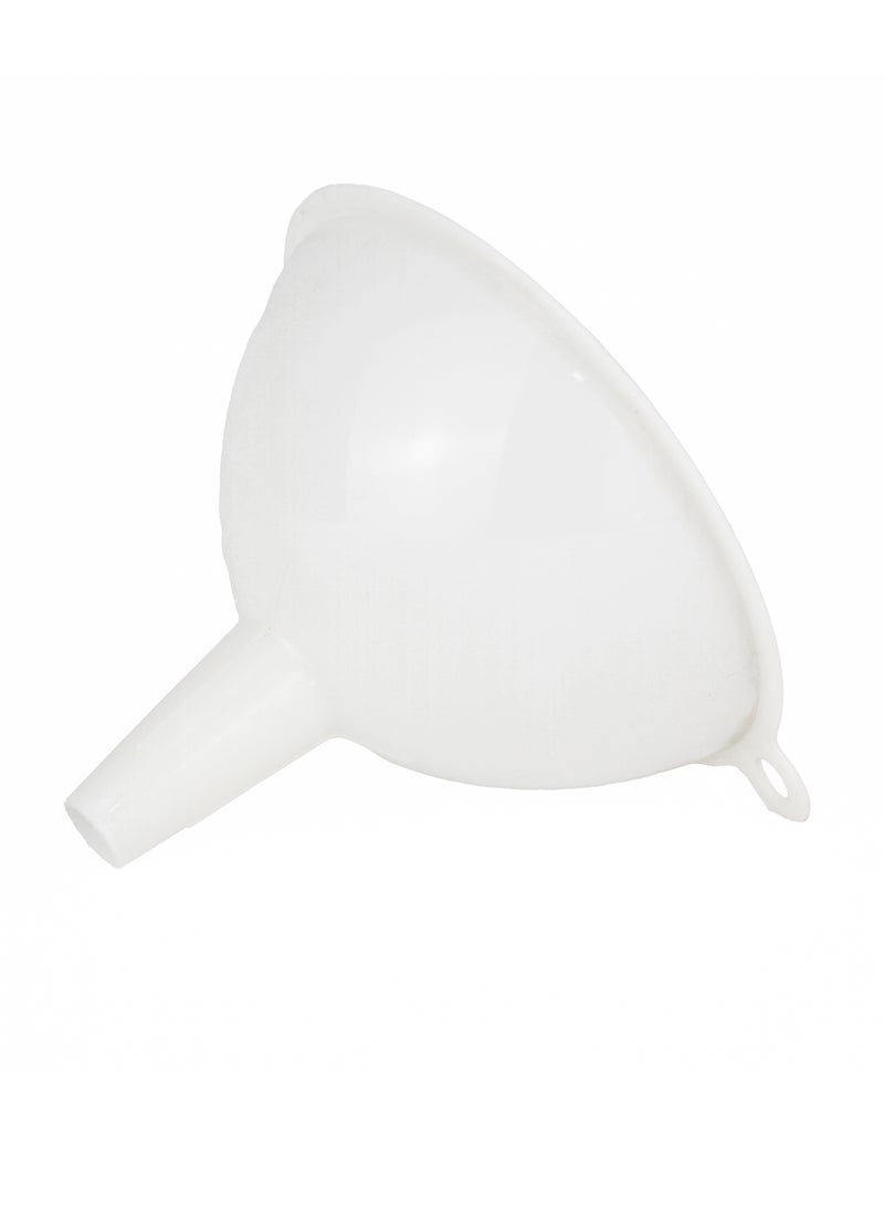 BarPros Essential Kitchenware Durable Plastic Funnel, 9.5cm Wide Mouth, Multi-Purpose for Liquids, Powders, and Grains, White - Image 2