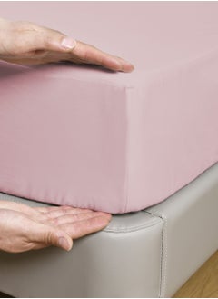 Master Home Textile Cotton Fitted Sheet Set,  100% Cotton, 200 TC, 2 Pieces Single Size with 30 cm Deep Pocket  - Image 5