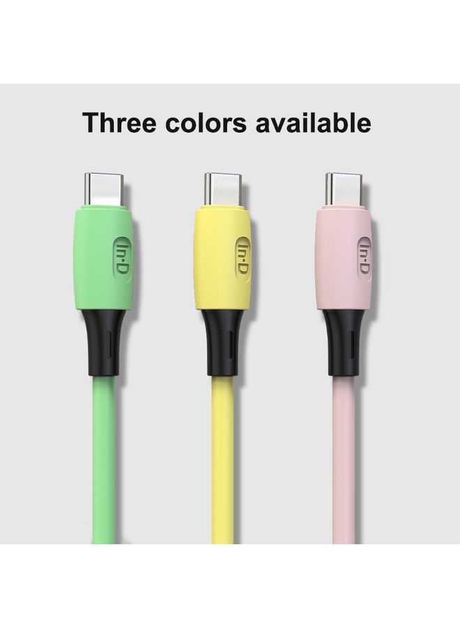 ENKAY Hat-Prince ENK-CB1101 5A USB to USB-C / Type-C Silicone Super Fast Charging Cable, Cable Length: 1.2m(Green) - Image 2