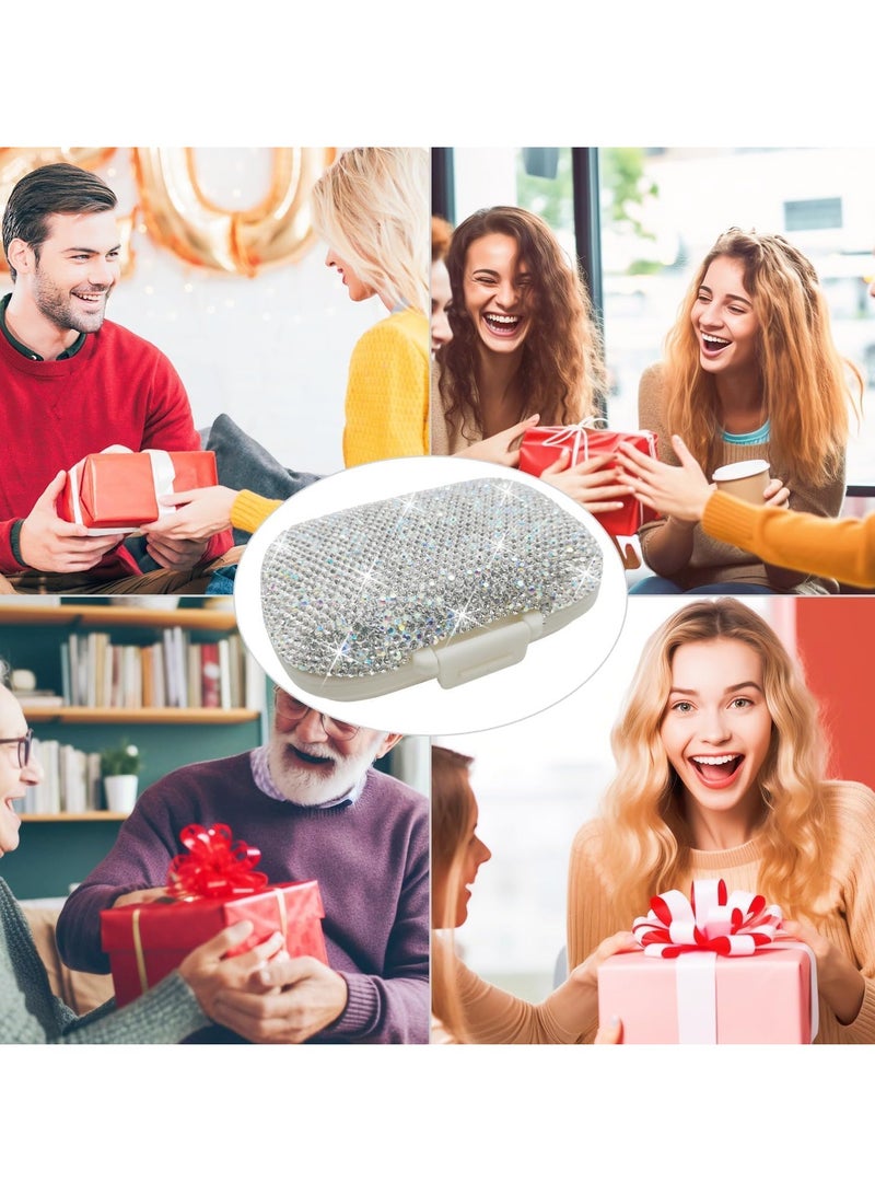 Excefore Daily Pill Organizer, 8 Compartments Portable Pill Case Travel Pill Organizer, Pill Box for Purse Pocket to Hold Vitamins, Cod Liver Oil, Supplements and Medication - Image 4