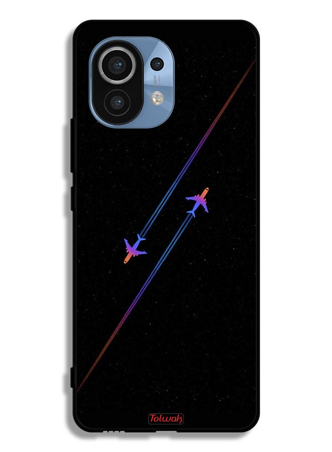 Tolwak Xiaomi Mi 11 Protective Case Cover Airplanes Art - Image 2