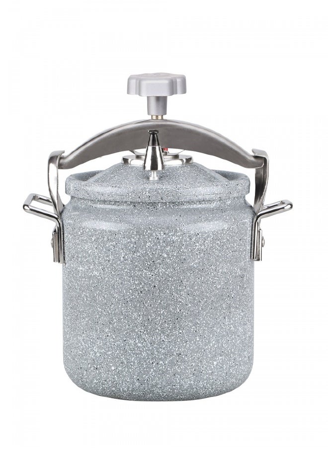 AL SANIDI Ceramic coated pressure cooker, Pressure Cooker, Gray, 10 L  - Image 1