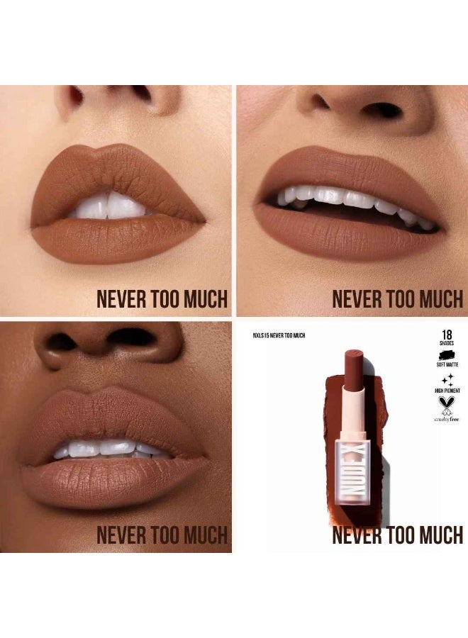 Beauty Creations أحمر شفاه نود إكس مات - لا يوجد الكثير منه - Image 2