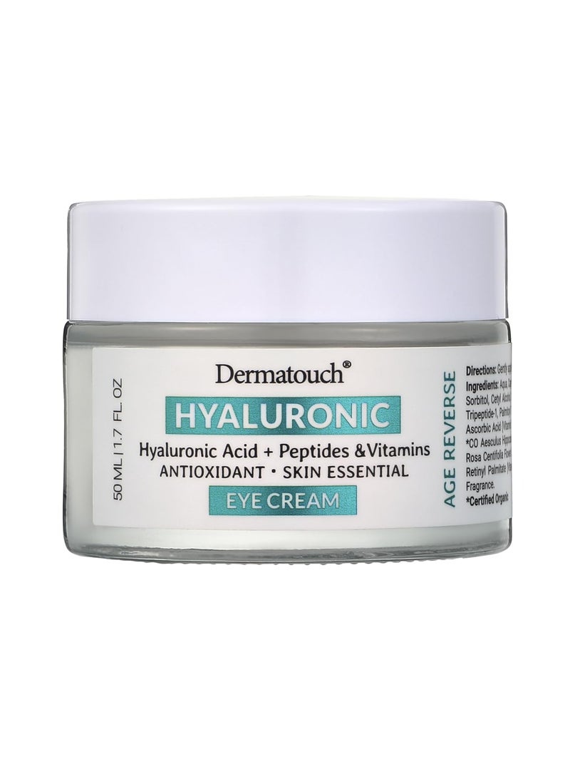 DERMATOUCH DERMATOUCH Hyaluronic Acid Eye Cream with Peptides  Vitamins 17 fl oz 