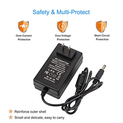 COOLM 12V 2.5A Power Adapter - COOLM AC 100-240V to DC 12V 2500mA Power Supply Transformer Charger 12V/2.5A for　Analog DVR NVR HVR CCTV Security Camera/RGB LED Strip Lights - Image 4