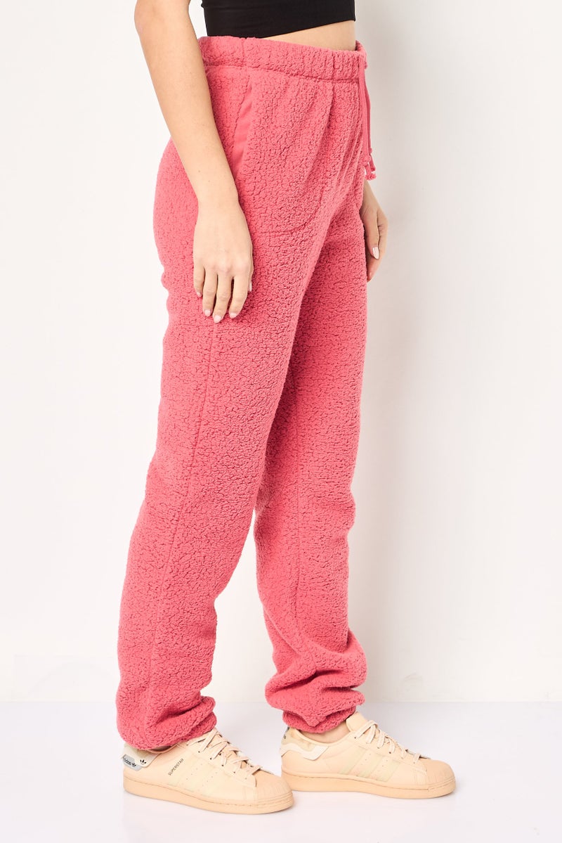 Nike Women Therma Fit Training Sweatpants, Dark Pink - Image 2