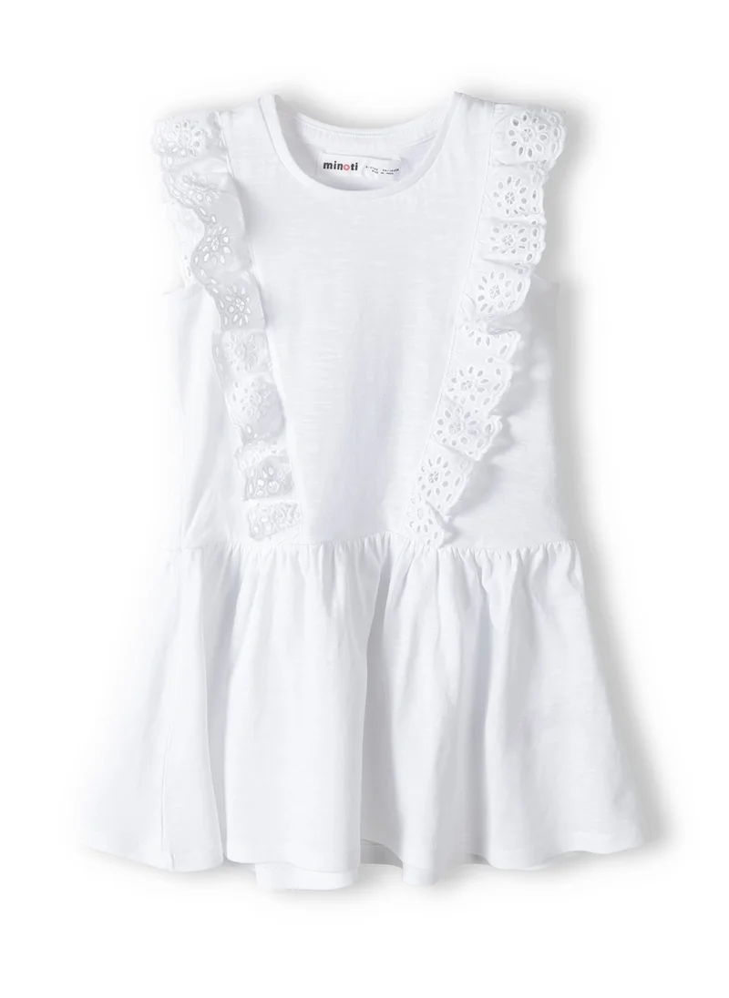 MINOTI Kids Girls Broderie Frill Dress